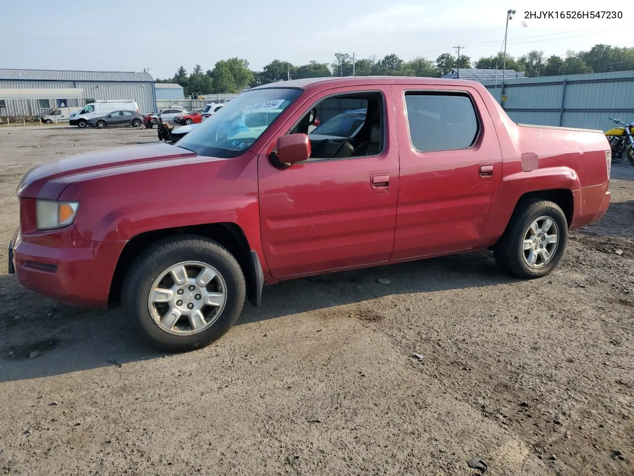 2006 Honda Ridgeline Rtl VIN: 2HJYK16526H547230 Lot: 65676694