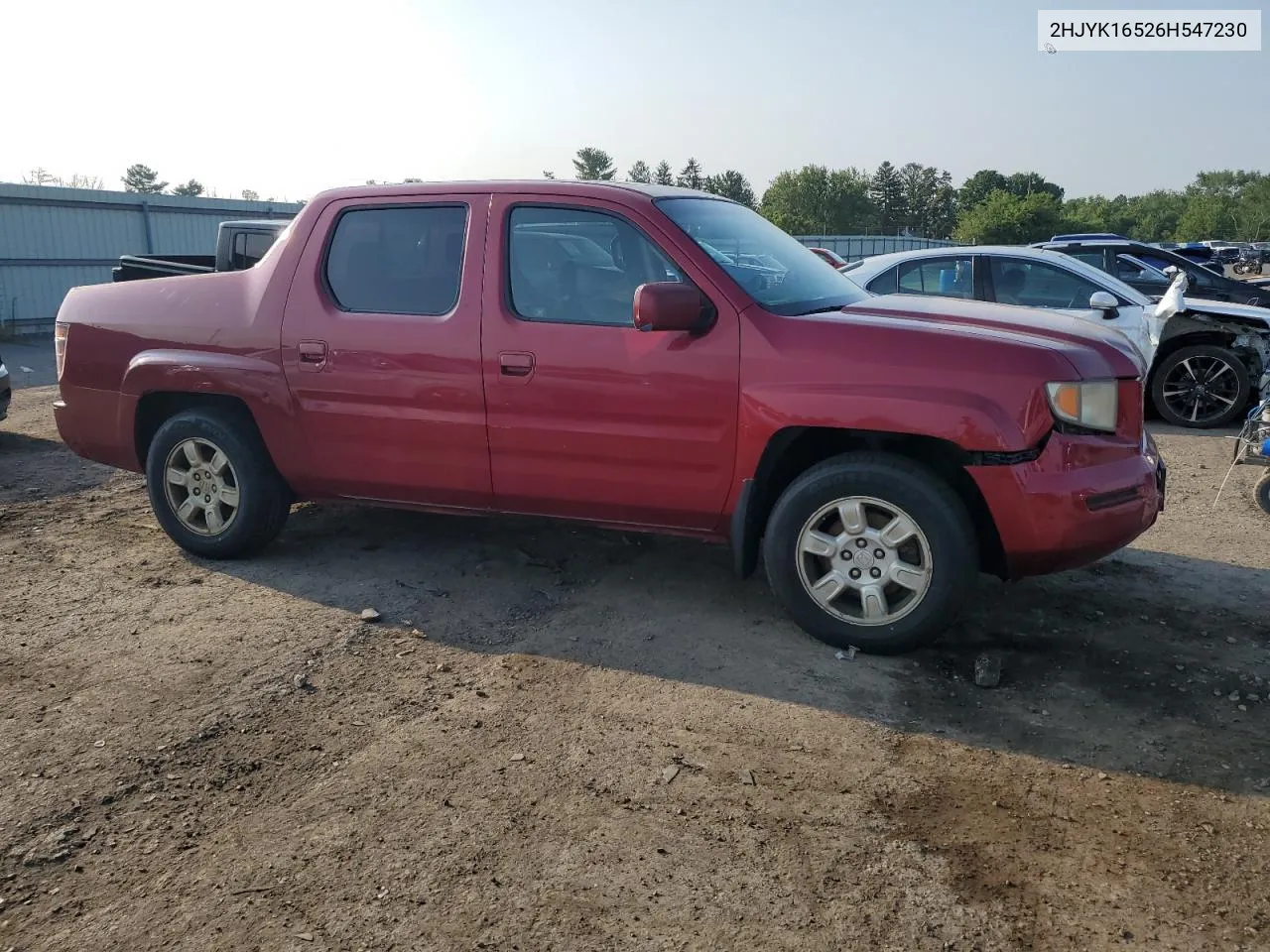 2006 Honda Ridgeline Rtl VIN: 2HJYK16526H547230 Lot: 65676694