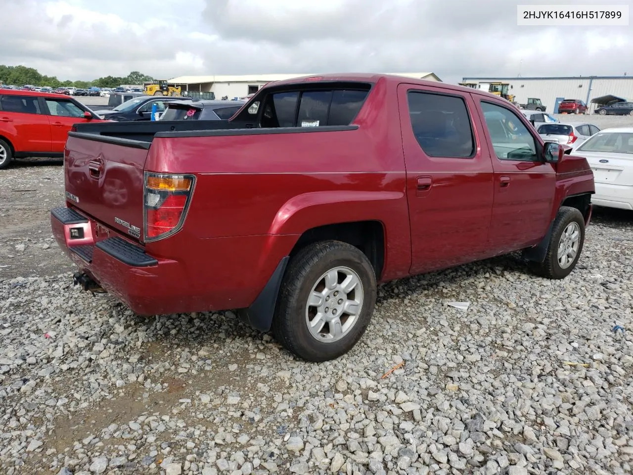 2006 Honda Ridgeline Rts VIN: 2HJYK16416H517899 Lot: 65835534