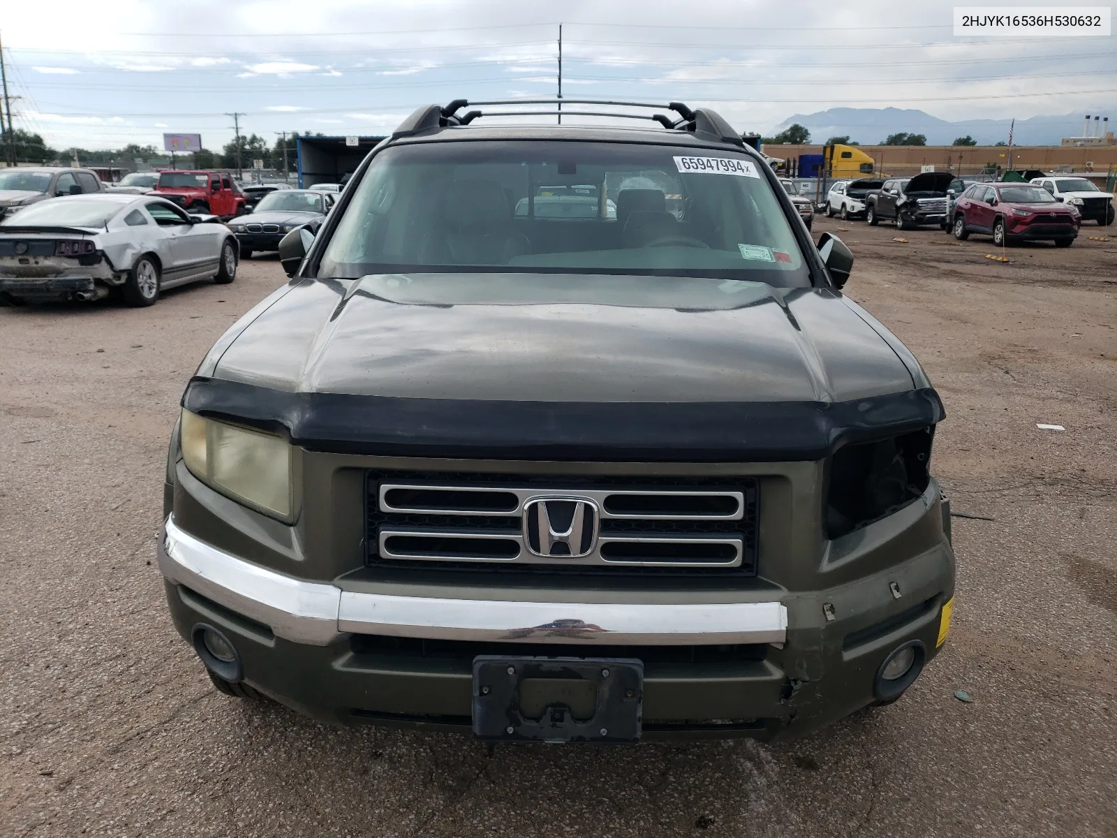 2006 Honda Ridgeline Rtl VIN: 2HJYK16536H530632 Lot: 65947994