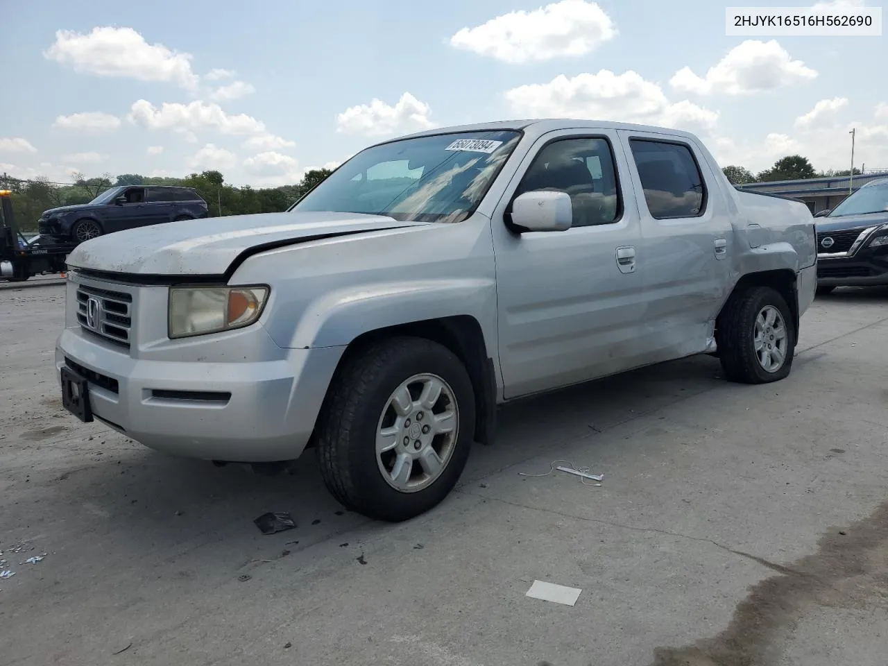 2006 Honda Ridgeline Rtl VIN: 2HJYK16516H562690 Lot: 66073094