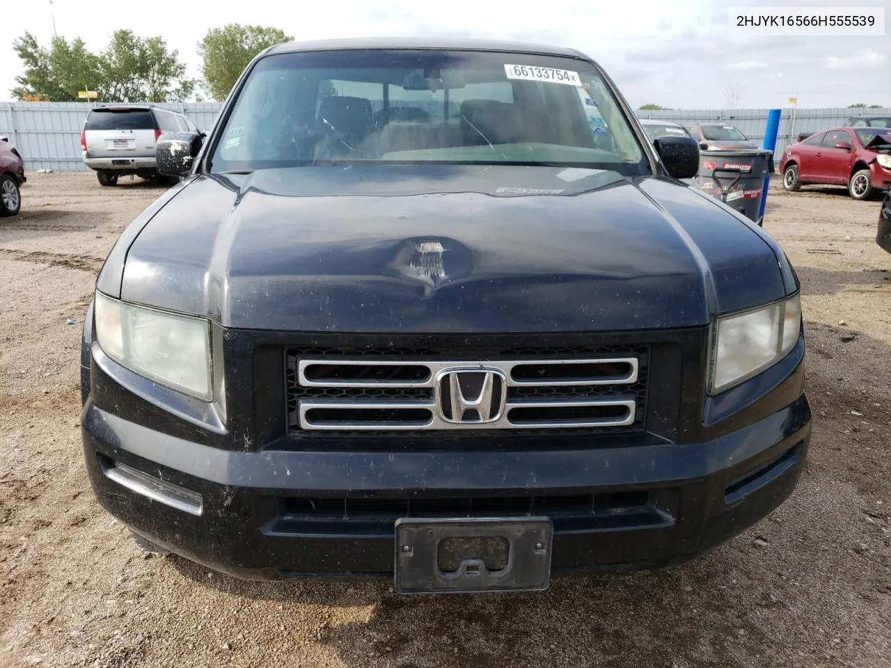 2006 Honda Ridgeline Rtl VIN: 2HJYK16566H555539 Lot: 66133754