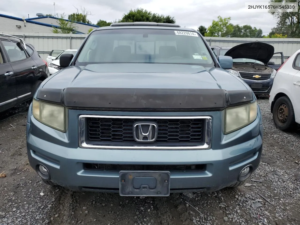 2006 Honda Ridgeline Rtl VIN: 2HJYK16576H545330 Lot: 68220614