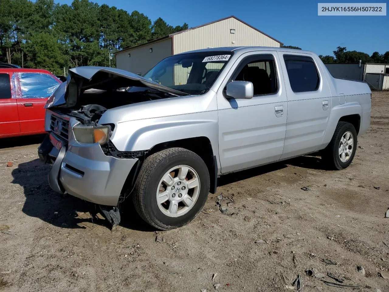 2006 Honda Ridgeline Rtl VIN: 2HJYK16556H507322 Lot: 68278364