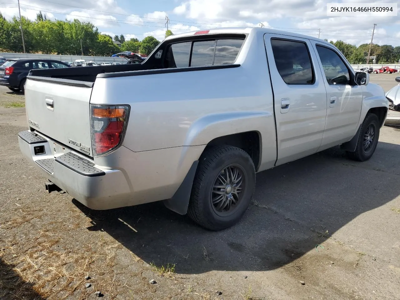 2006 Honda Ridgeline Rts VIN: 2HJYK16466H550994 Lot: 69121204