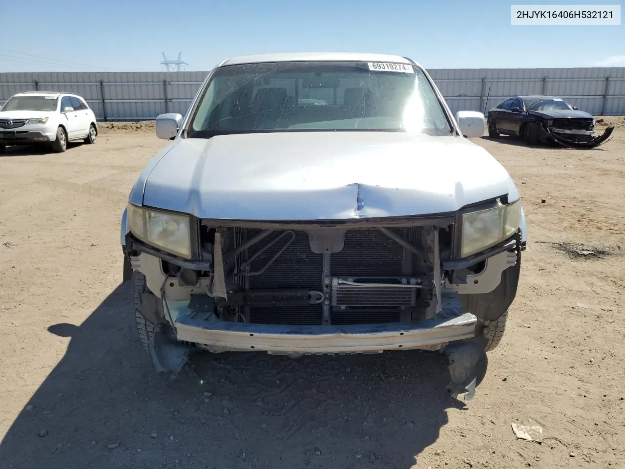 2006 Honda Ridgeline Rts VIN: 2HJYK16406H532121 Lot: 69319274