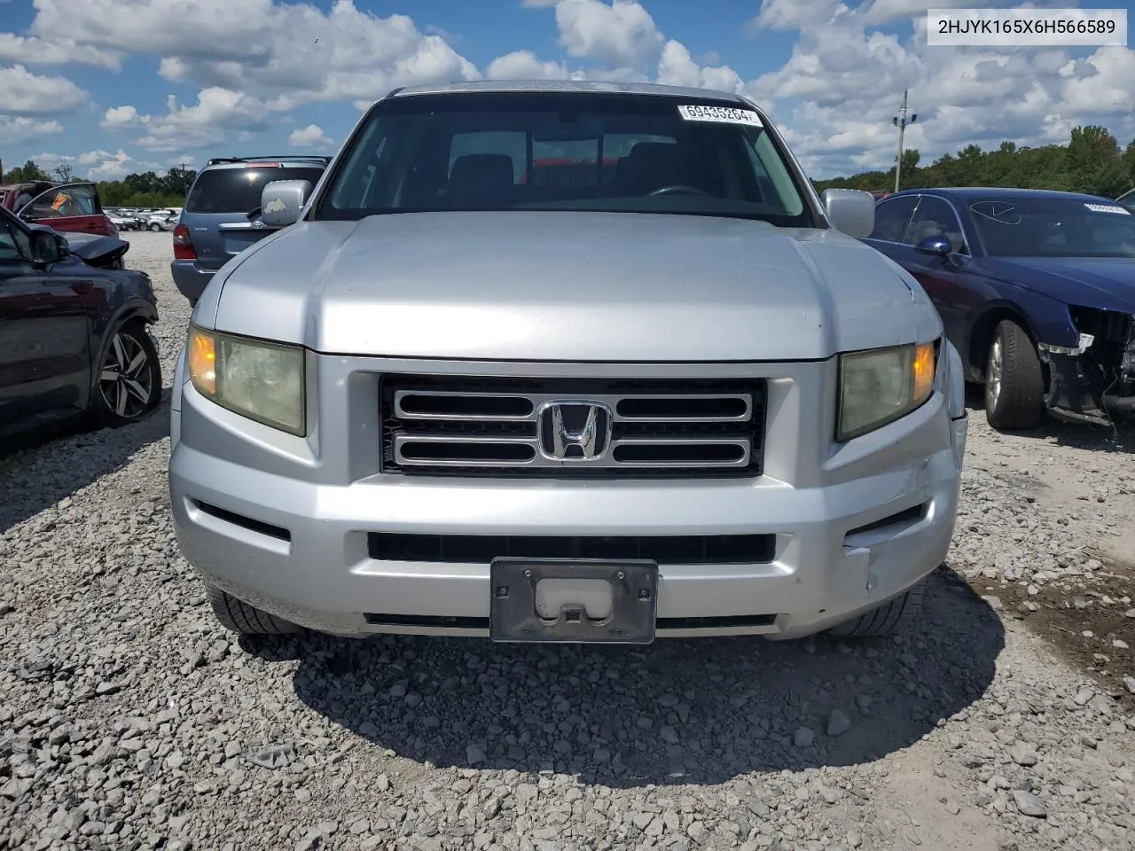 2006 Honda Ridgeline Rtl VIN: 2HJYK165X6H566589 Lot: 69435264