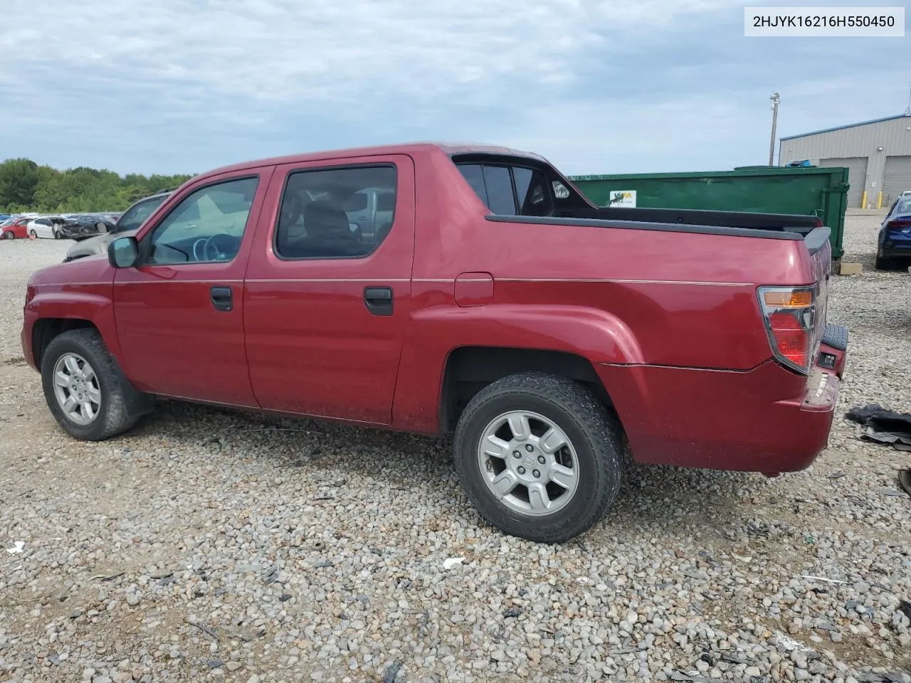 2006 Honda Ridgeline Rt VIN: 2HJYK16216H550450 Lot: 69658714