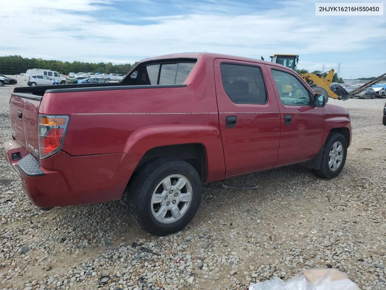 2006 Honda Ridgeline Rt VIN: 2HJYK16216H550450 Lot: 69658714