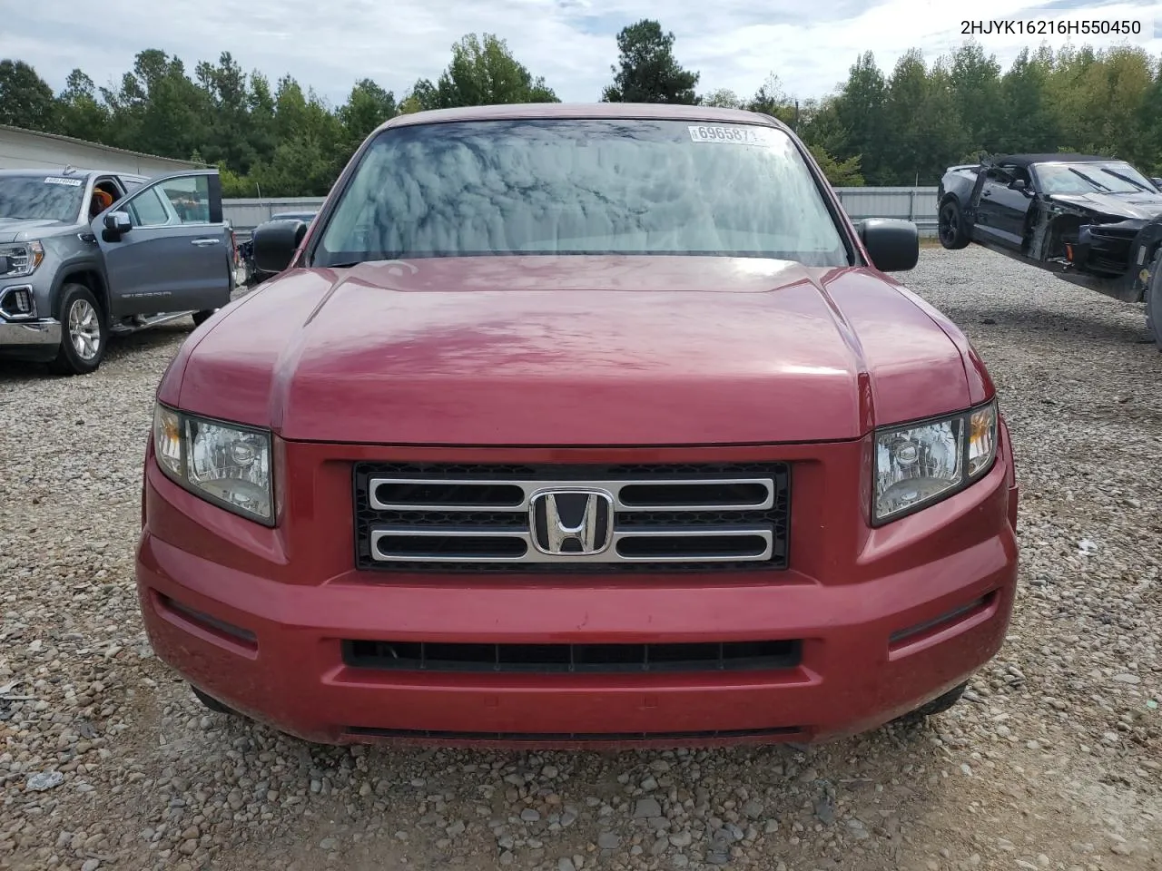 2006 Honda Ridgeline Rt VIN: 2HJYK16216H550450 Lot: 69658714