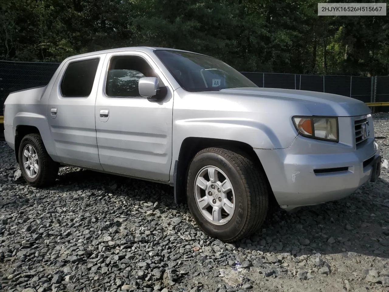 2HJYK16526H515667 2006 Honda Ridgeline Rtl