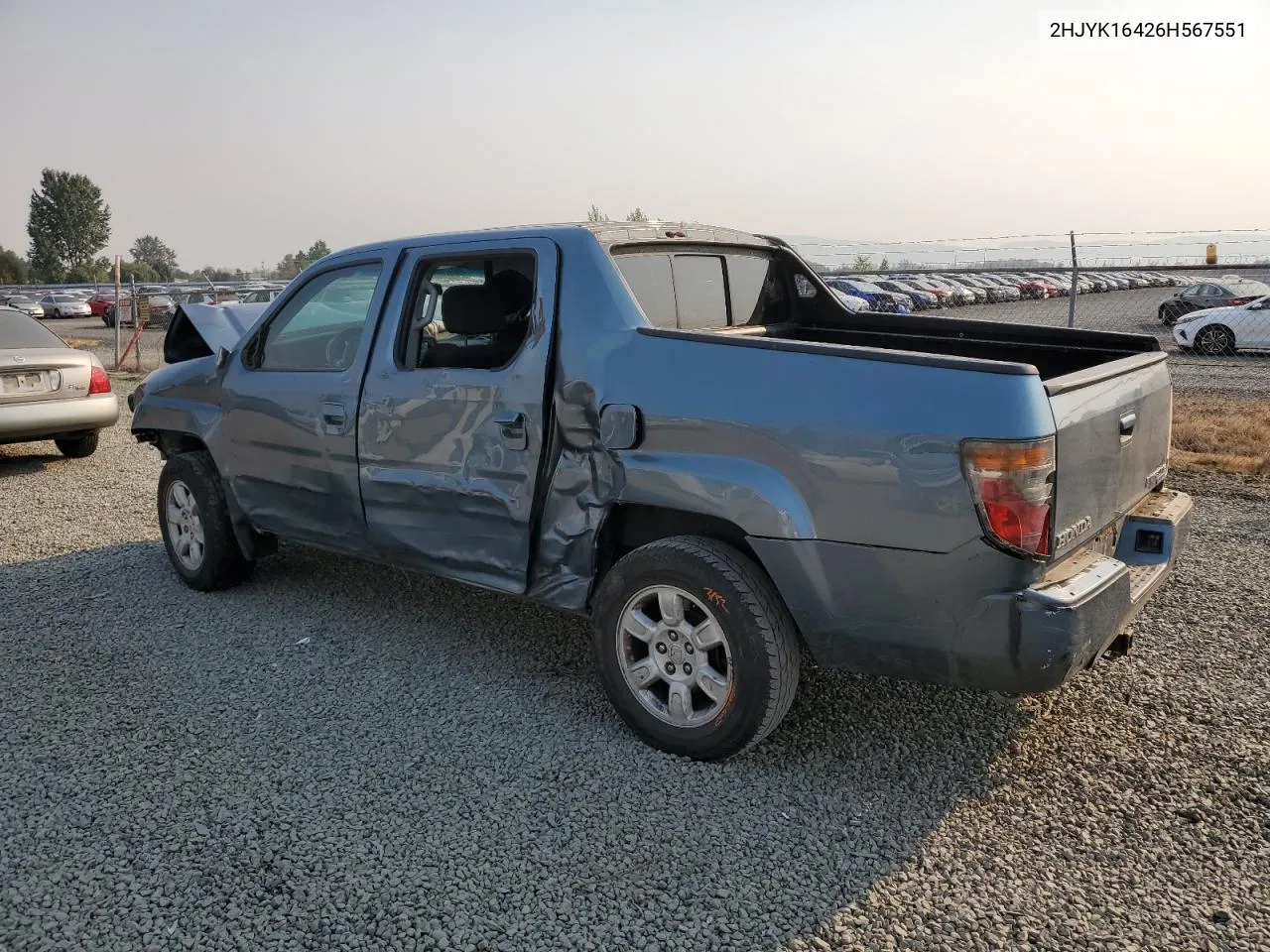 2006 Honda Ridgeline Rts VIN: 2HJYK16426H567551 Lot: 70256764