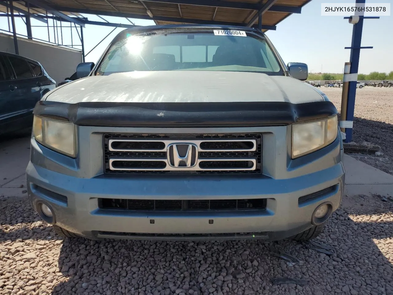 2006 Honda Ridgeline Rtl VIN: 2HJYK16576H531878 Lot: 71020004