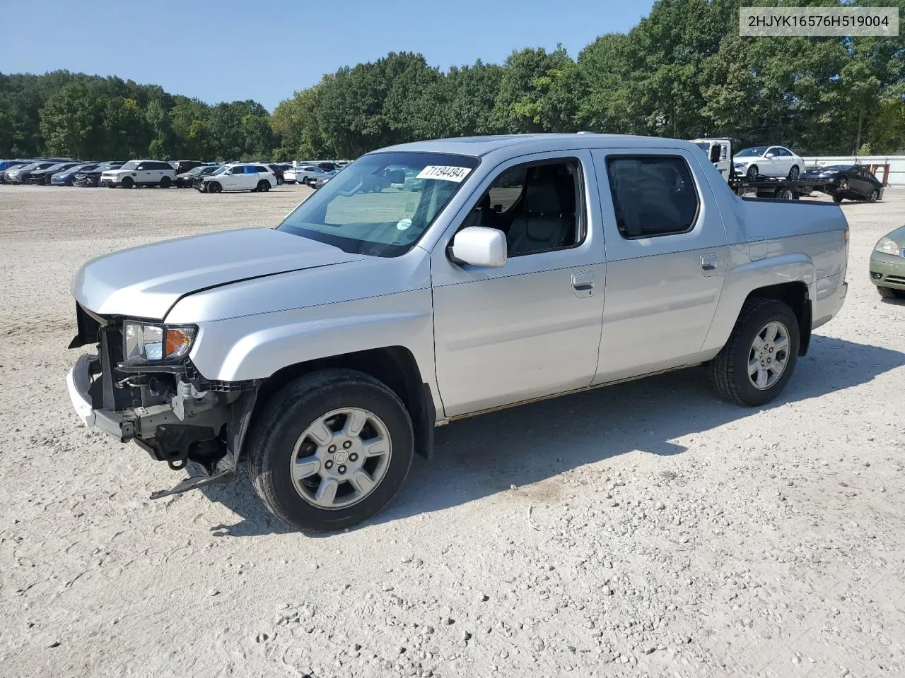 2HJYK16576H519004 2006 Honda Ridgeline Rtl