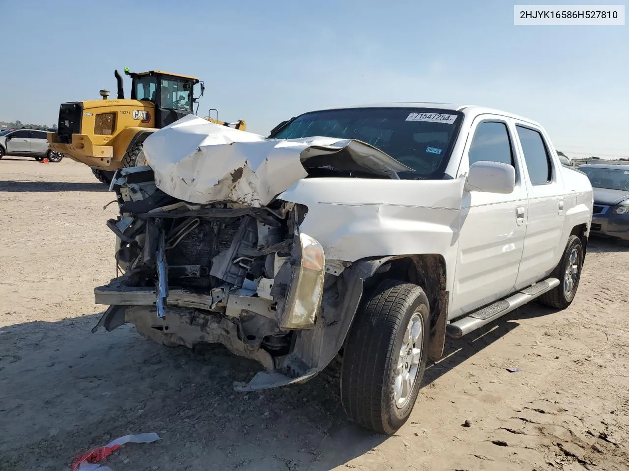 2006 Honda Ridgeline Rtl VIN: 2HJYK16586H527810 Lot: 71547254