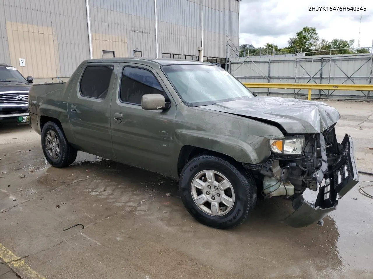 2006 Honda Ridgeline Rts VIN: 2HJYK16476H540345 Lot: 71647014