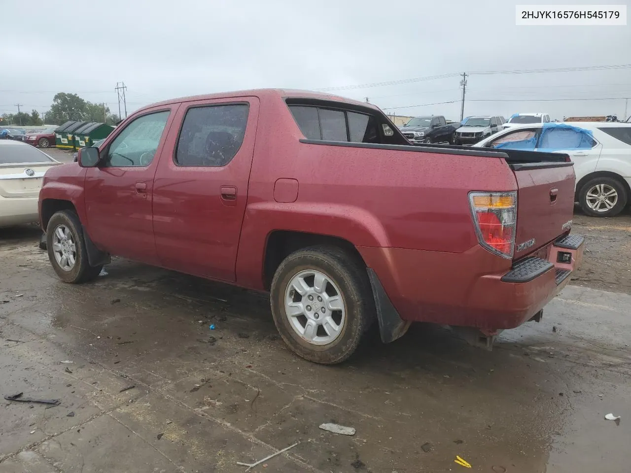 2006 Honda Ridgeline Rtl VIN: 2HJYK16576H545179 Lot: 72609694