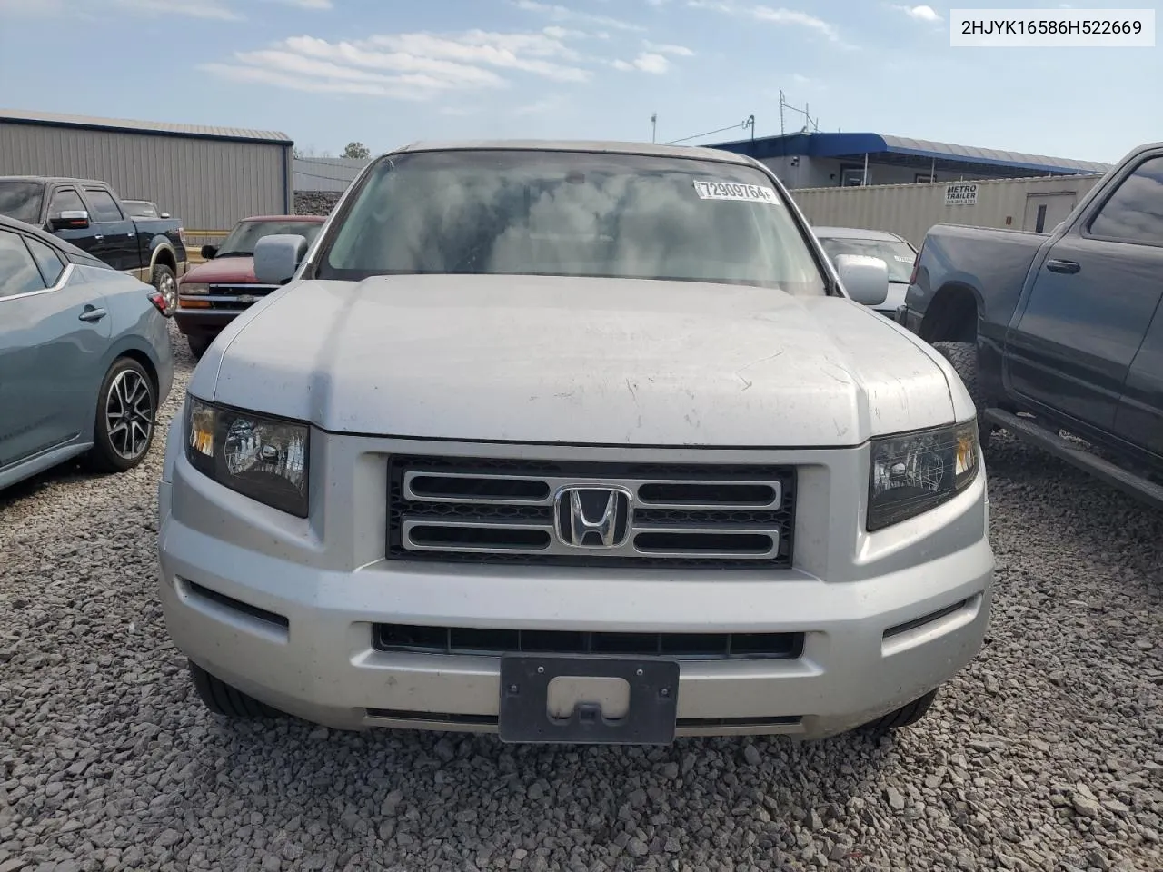 2HJYK16586H522669 2006 Honda Ridgeline Rtl