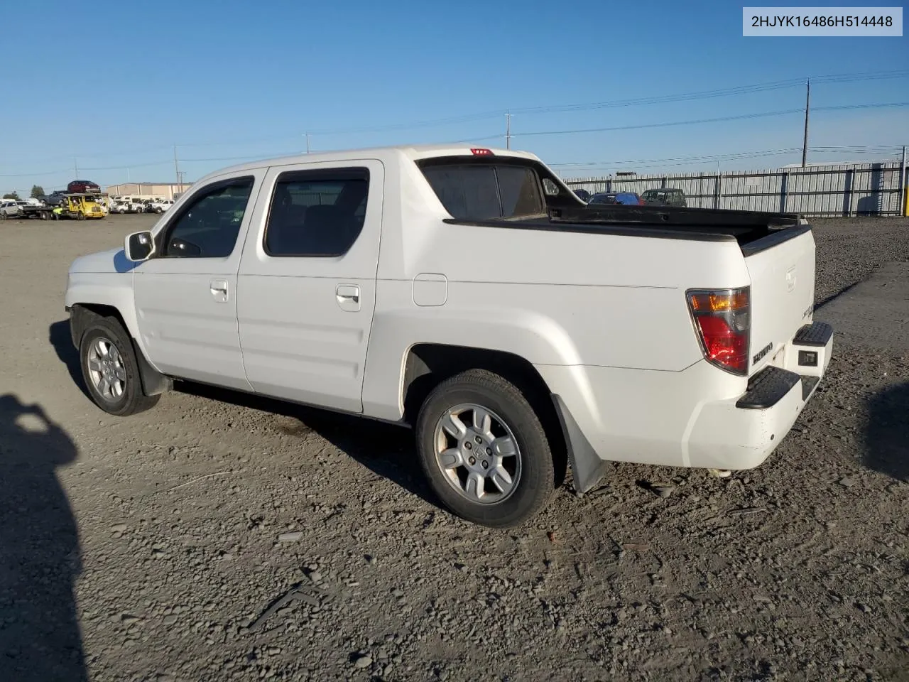 2006 Honda Ridgeline Rts VIN: 2HJYK16486H514448 Lot: 73975334