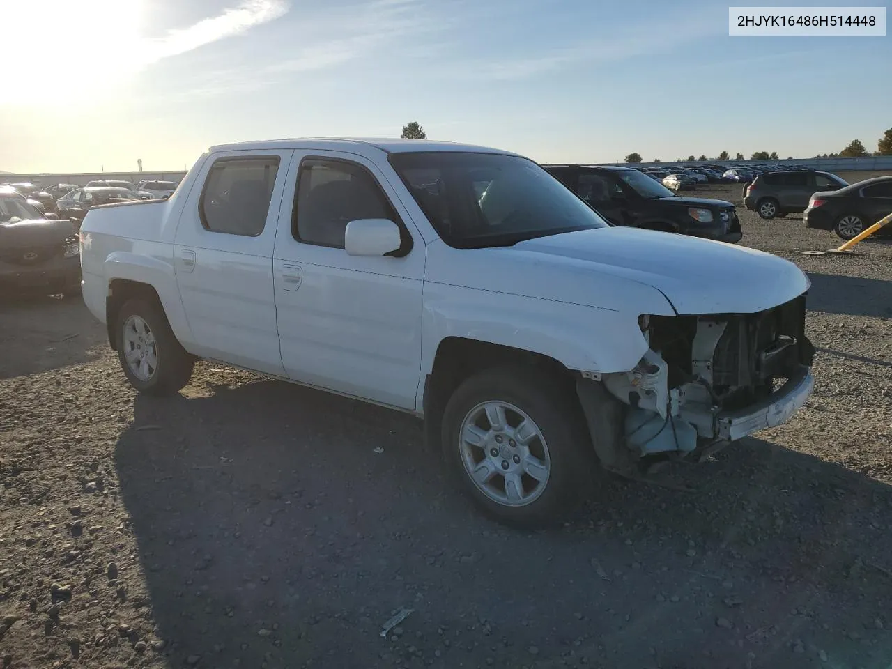 2006 Honda Ridgeline Rts VIN: 2HJYK16486H514448 Lot: 73975334