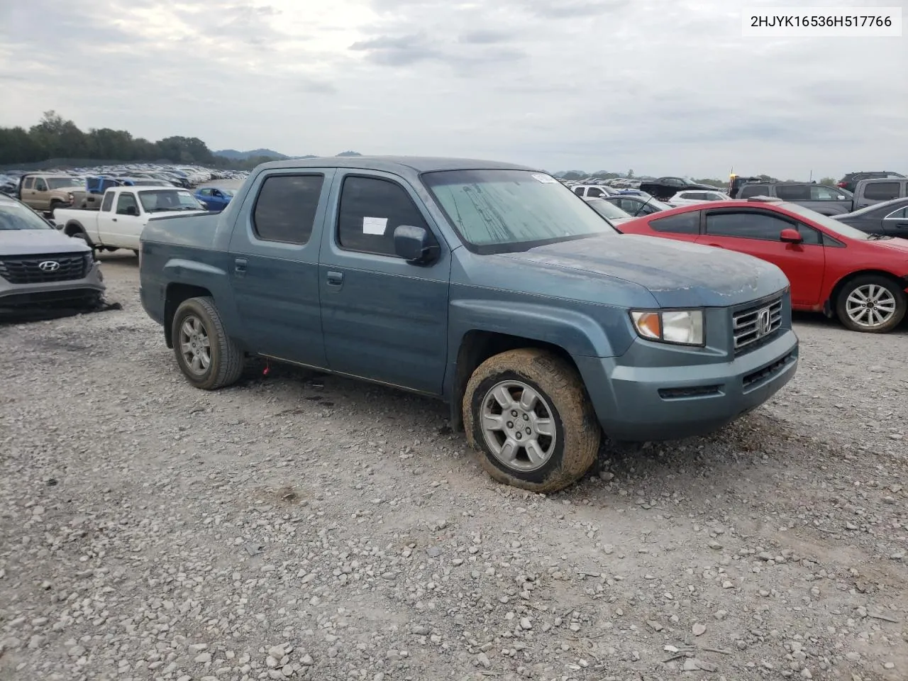 2006 Honda Ridgeline Rtl VIN: 2HJYK16536H517766 Lot: 74190834