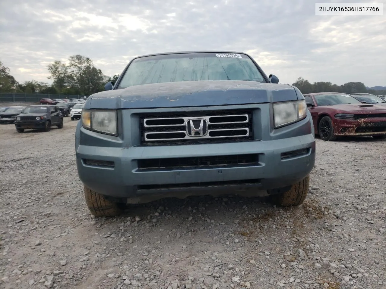 2006 Honda Ridgeline Rtl VIN: 2HJYK16536H517766 Lot: 74190834