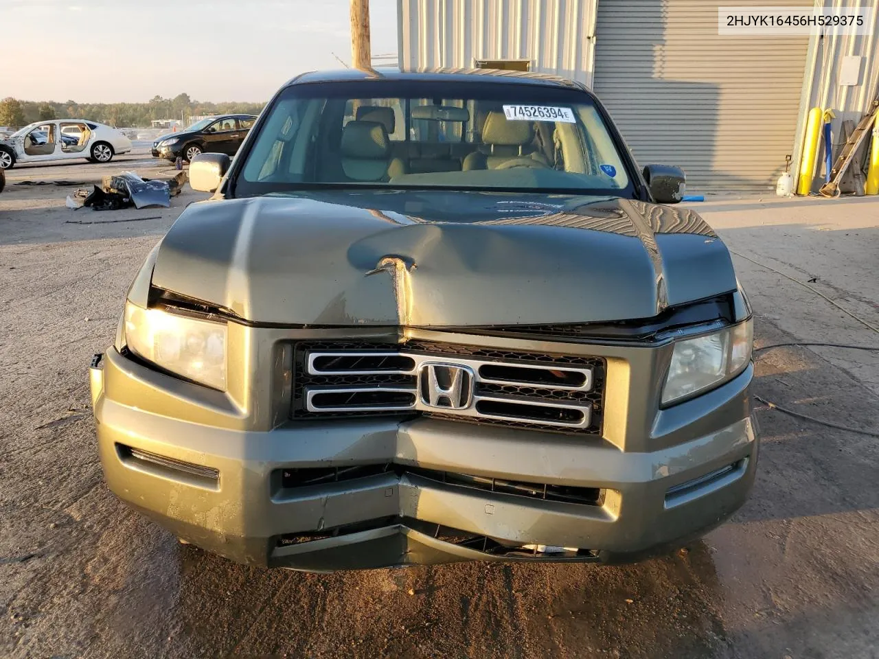 2006 Honda Ridgeline Rts VIN: 2HJYK16456H529375 Lot: 74526394