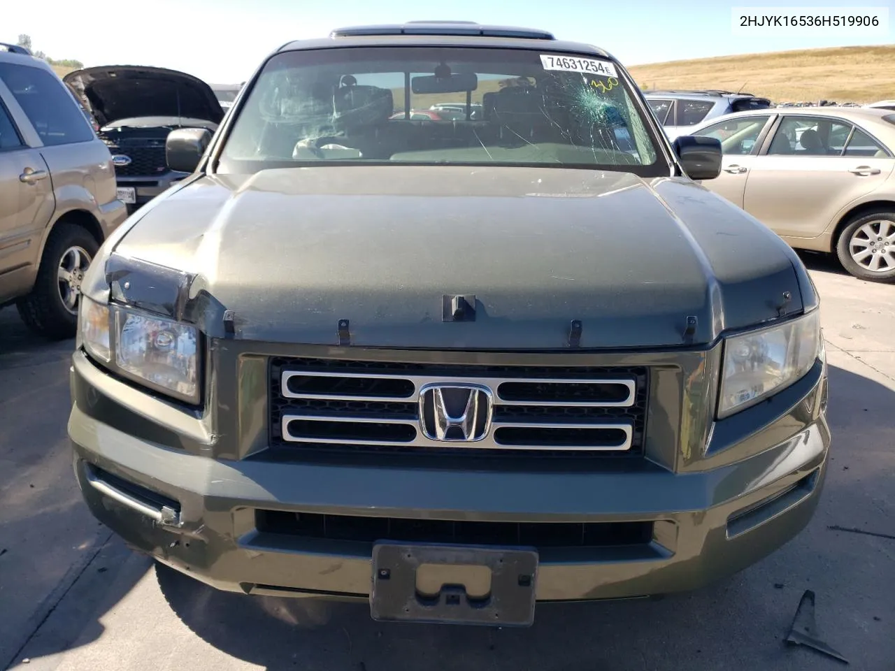 2006 Honda Ridgeline Rtl VIN: 2HJYK16536H519906 Lot: 74631254