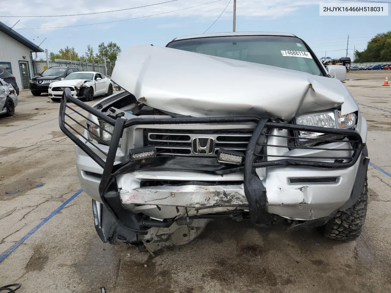 2006 Honda Ridgeline Rts VIN: 2HJYK16466H518031 Lot: 74688114