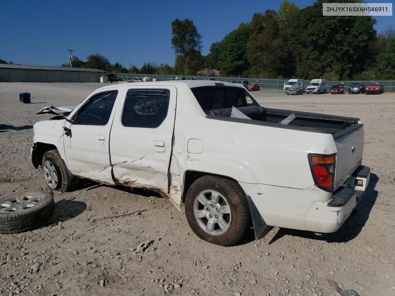 2006 Honda Ridgeline Rtl VIN: 2HJYK165X6H546911 Lot: 74981684