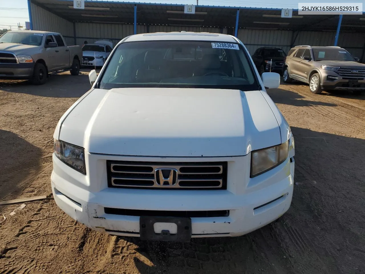 2006 Honda Ridgeline Rtl VIN: 2HJYK16586H529315 Lot: 75288364