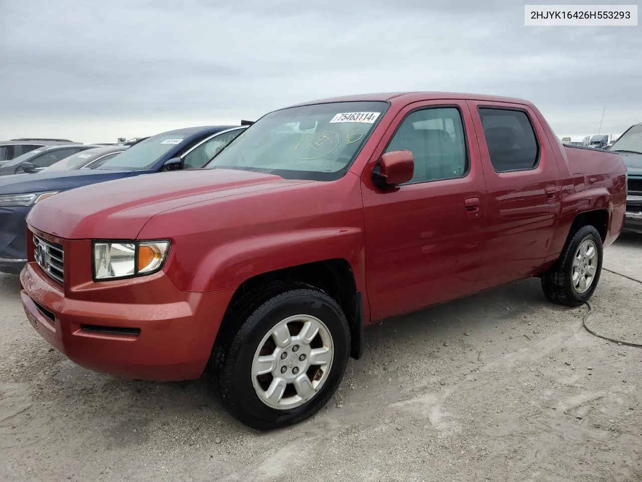 2006 Honda Ridgeline Rts VIN: 2HJYK16426H553293 Lot: 75463114