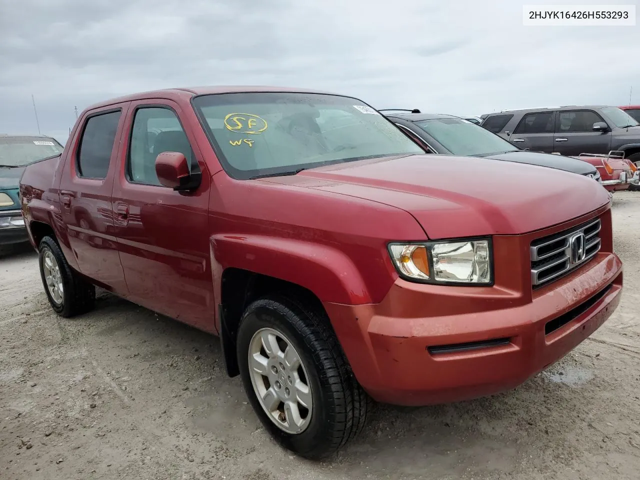 2006 Honda Ridgeline Rts VIN: 2HJYK16426H553293 Lot: 75463114