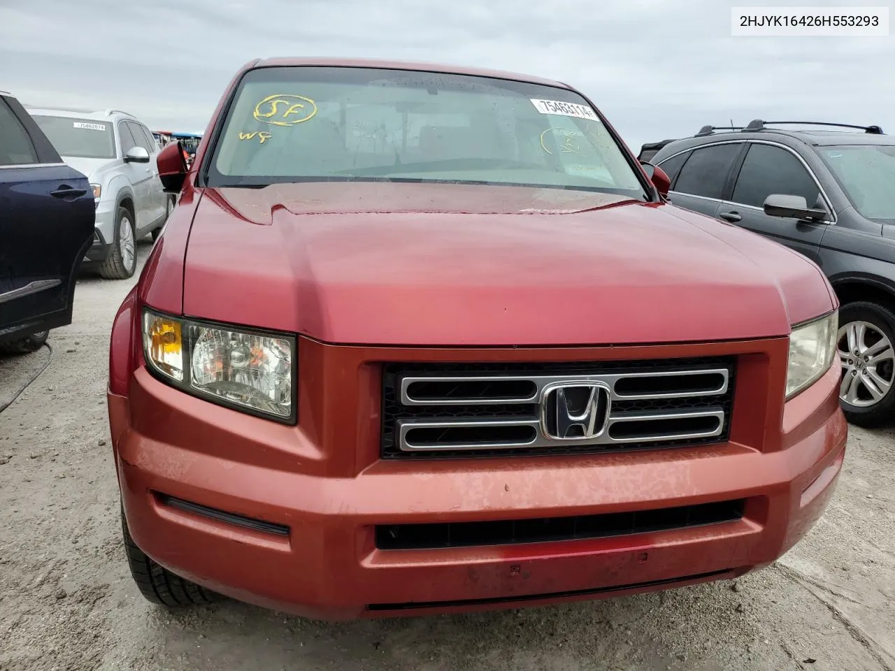 2006 Honda Ridgeline Rts VIN: 2HJYK16426H553293 Lot: 75463114