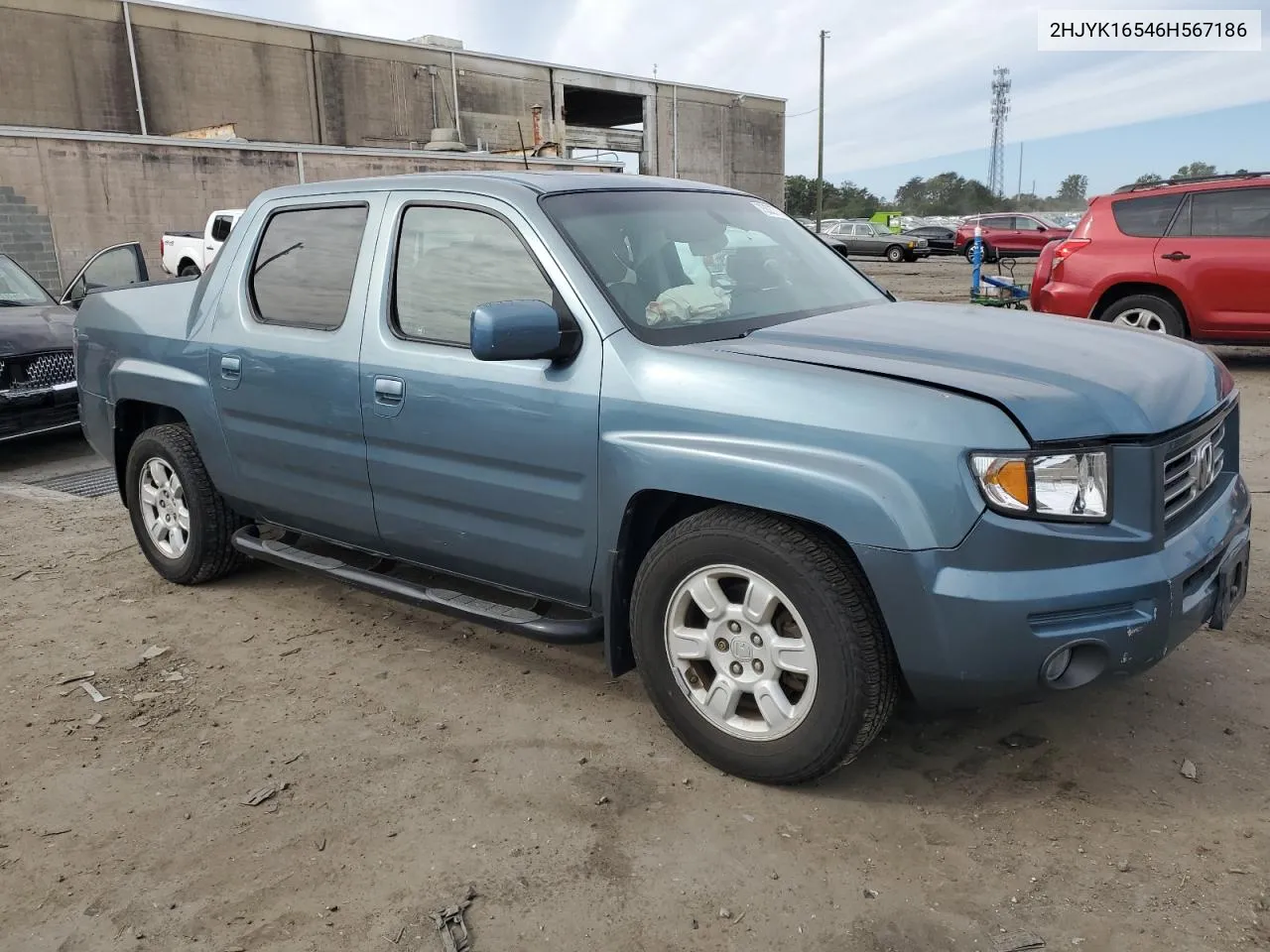 2006 Honda Ridgeline Rtl VIN: 2HJYK16546H567186 Lot: 75537774