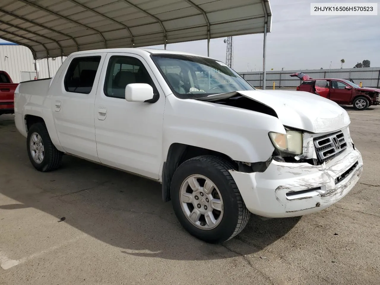 2006 Honda Ridgeline Rtl VIN: 2HJYK16506H570523 Lot: 75746474