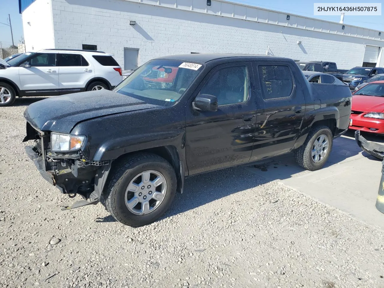 2006 Honda Ridgeline Rts VIN: 2HJYK16436H507875 Lot: 76048514