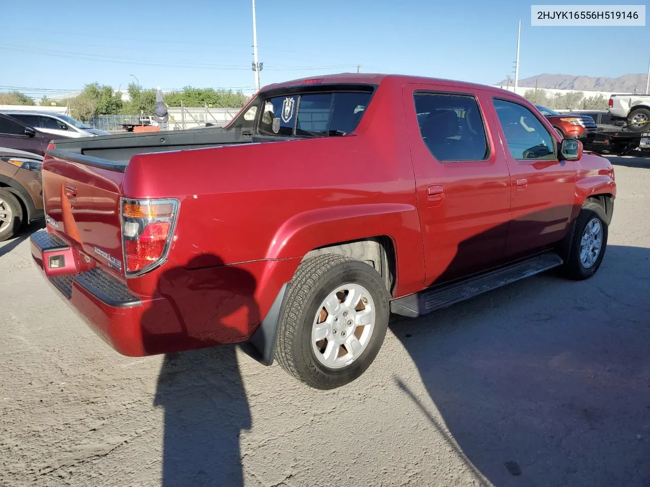 2006 Honda Ridgeline Rtl VIN: 2HJYK16556H519146 Lot: 76080234