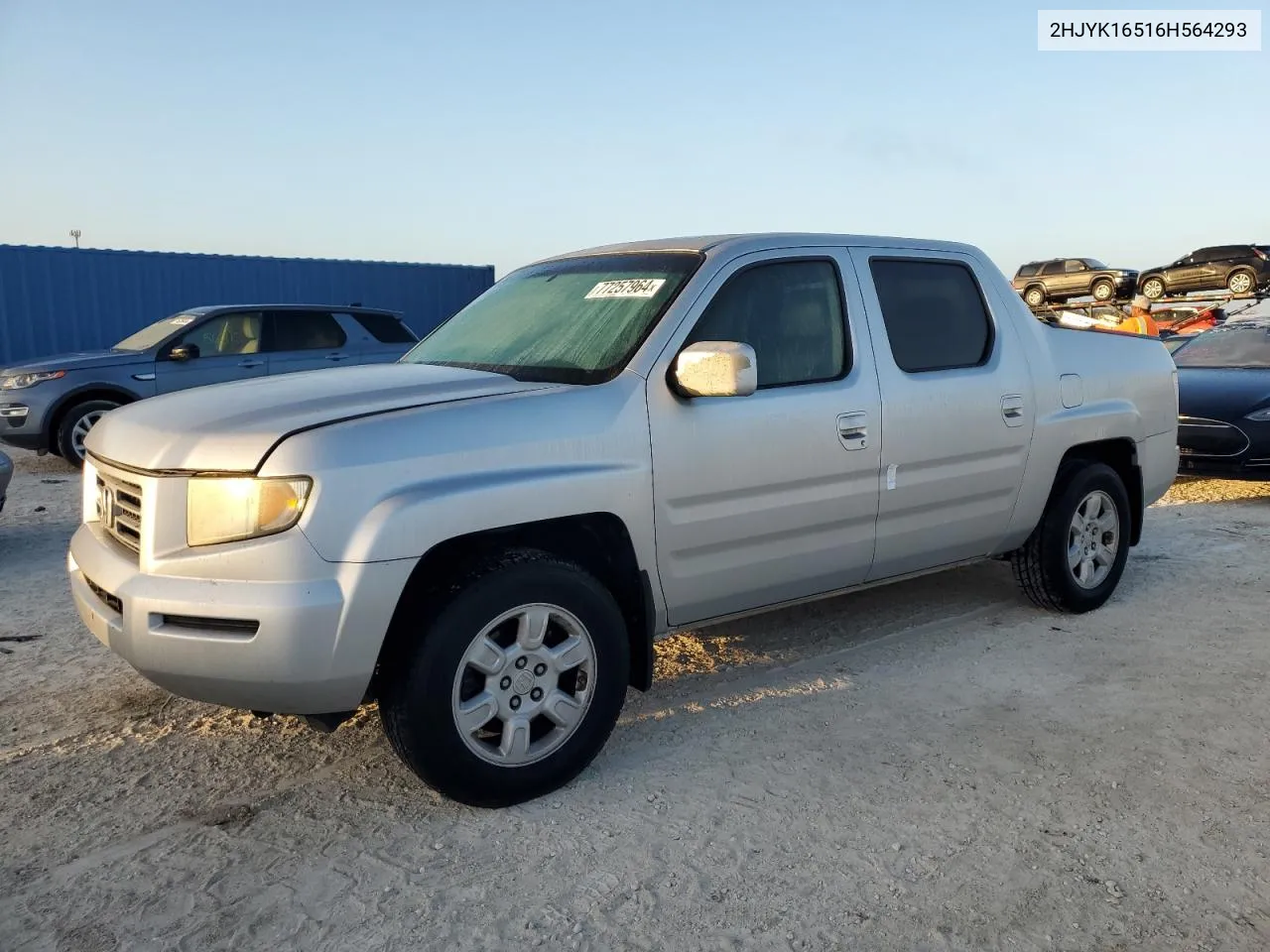 2006 Honda Ridgeline Rtl VIN: 2HJYK16516H564293 Lot: 77257964