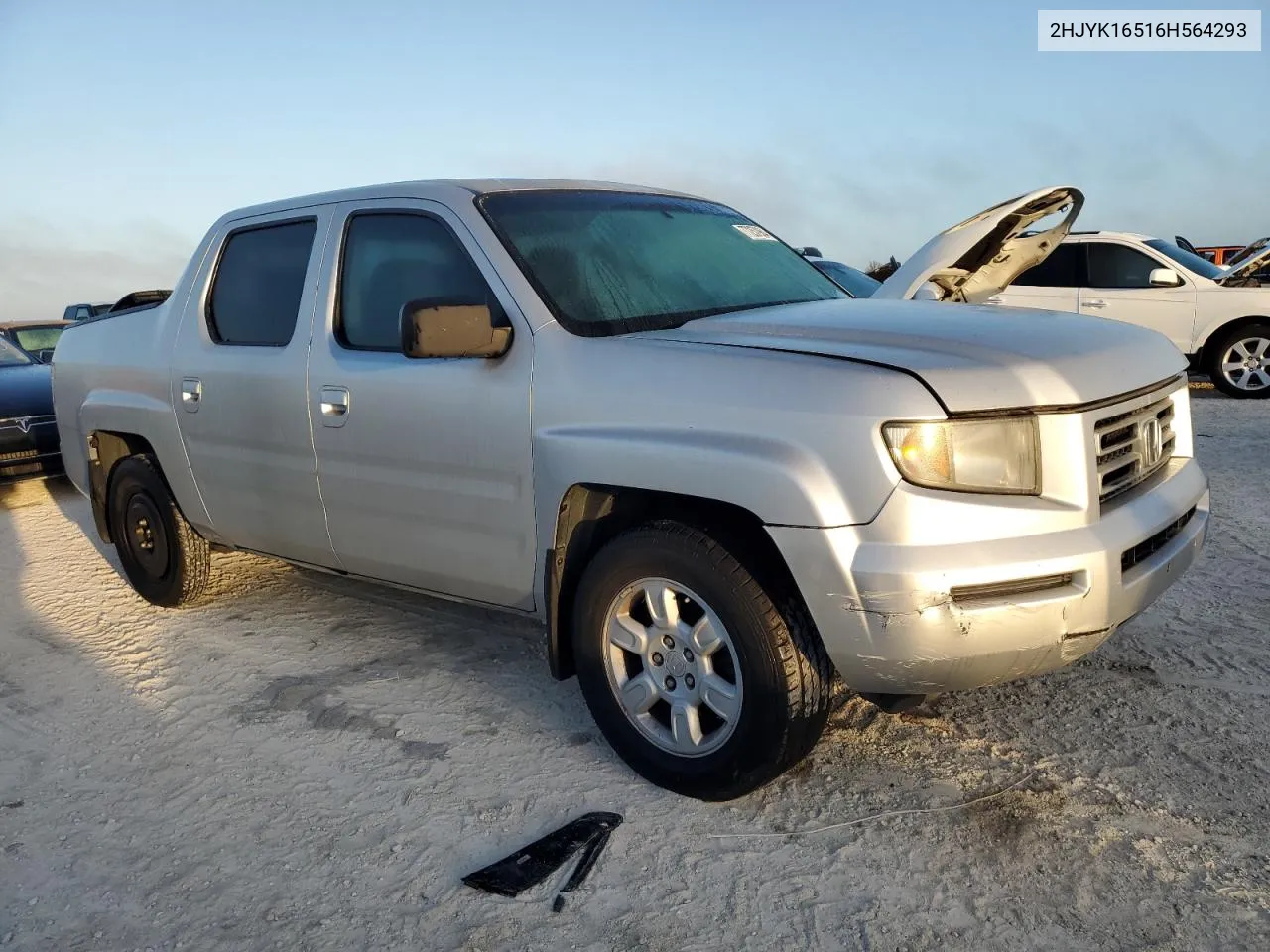 2006 Honda Ridgeline Rtl VIN: 2HJYK16516H564293 Lot: 77257964