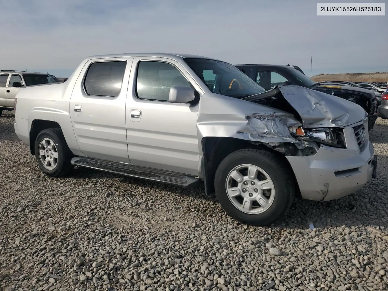 2006 Honda Ridgeline Rtl VIN: 2HJYK16526H526183 Lot: 77706624