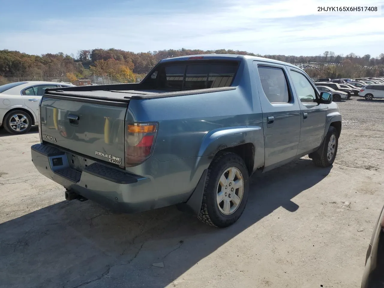 2006 Honda Ridgeline Rtl VIN: 2HJYK165X6H517408 Lot: 78249584