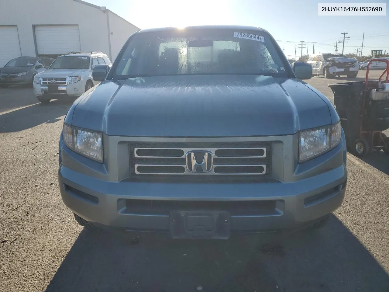 2006 Honda Ridgeline Rts VIN: 2HJYK16476H552690 Lot: 78266644