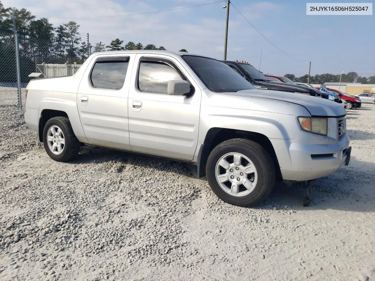 2006 Honda Ridgeline Rtl VIN: 2HJYK16506H525047 Lot: 78365424