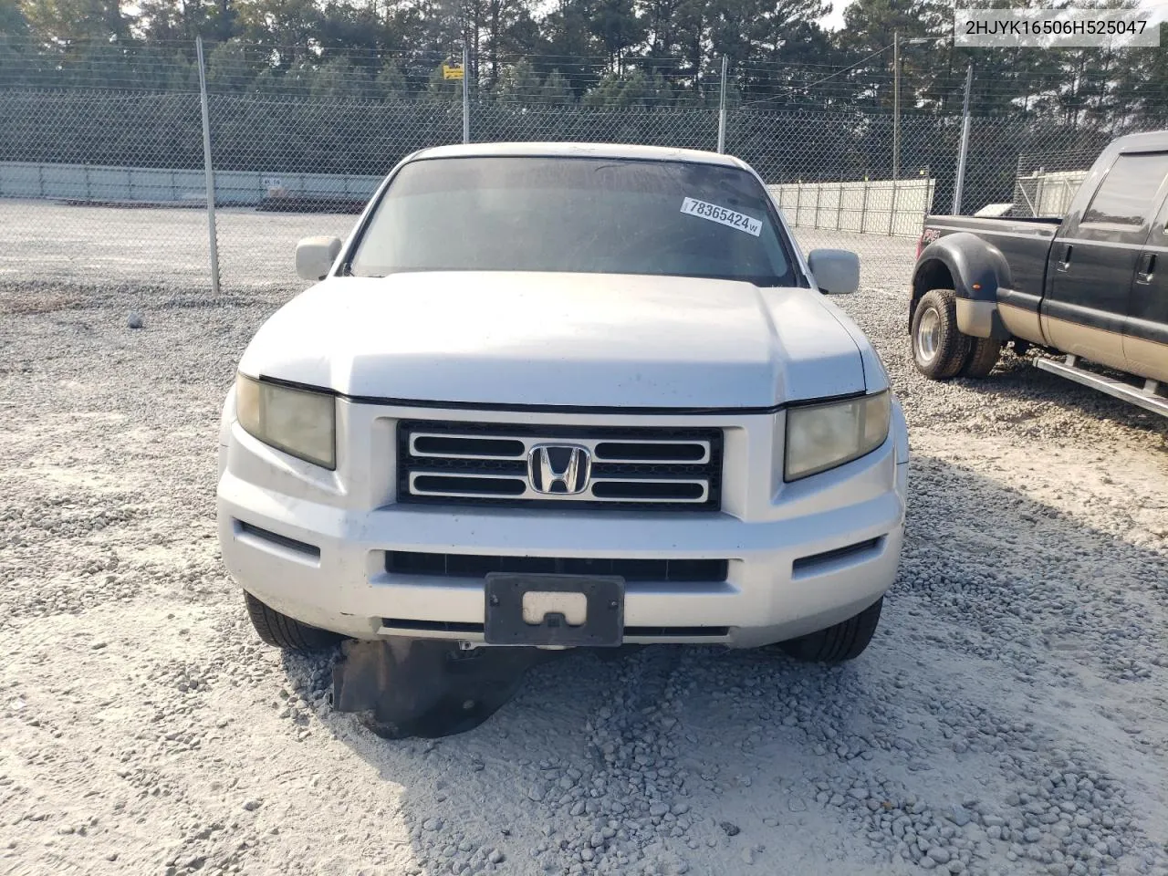 2006 Honda Ridgeline Rtl VIN: 2HJYK16506H525047 Lot: 78365424