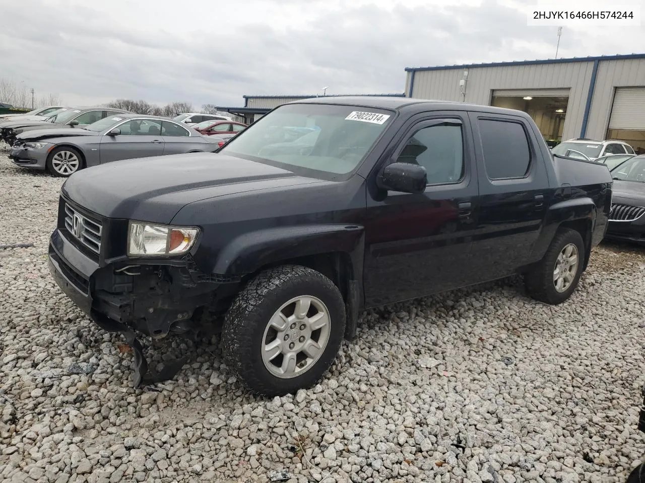 2006 Honda Ridgeline Rts VIN: 2HJYK16466H574244 Lot: 79022314