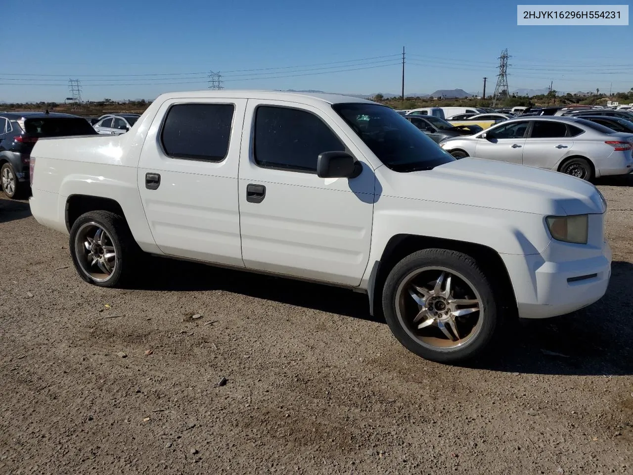 2006 Honda Ridgeline Rt VIN: 2HJYK16296H554231 Lot: 80584464