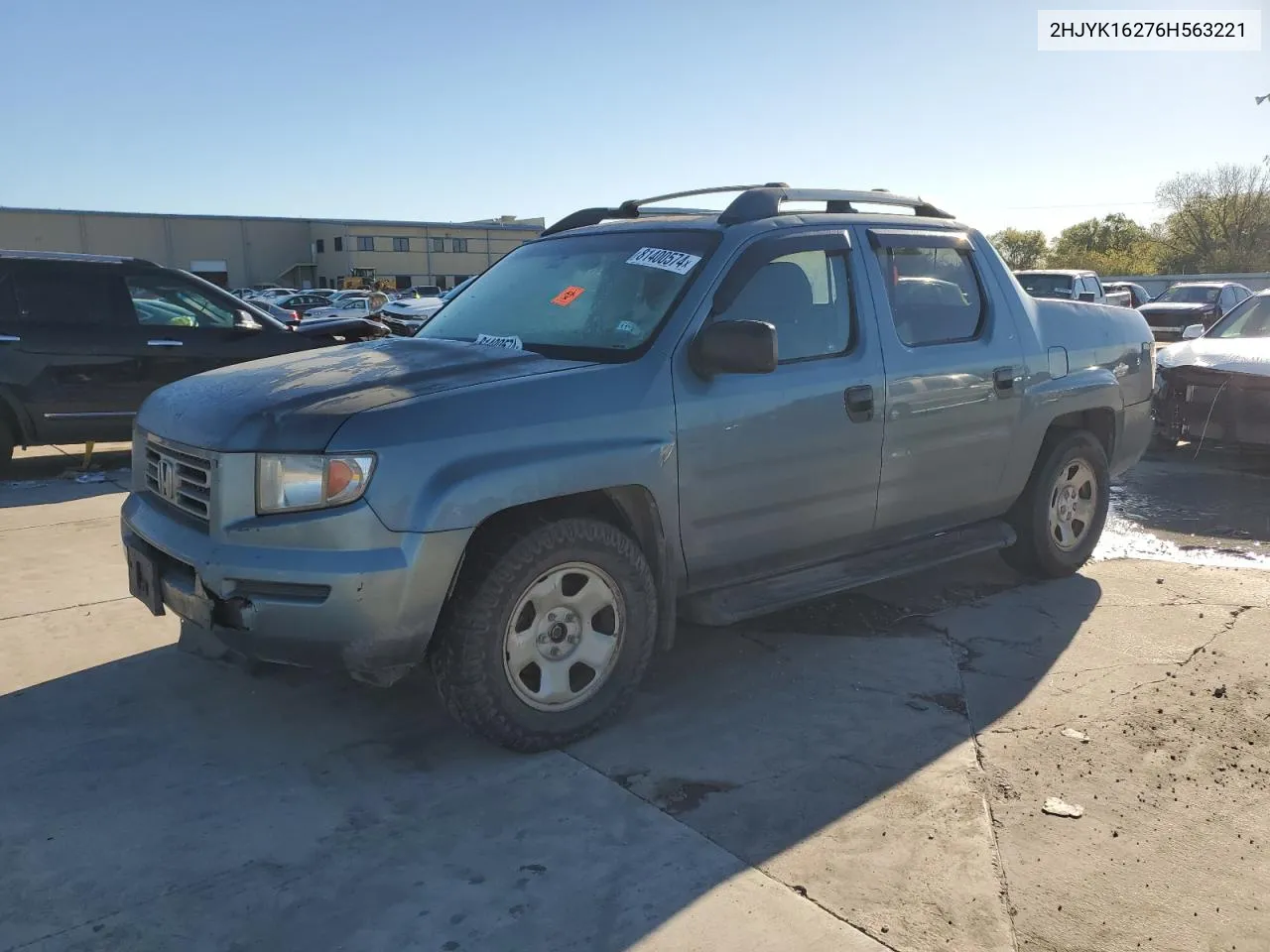 2006 Honda Ridgeline Rt VIN: 2HJYK16276H563221 Lot: 81400574