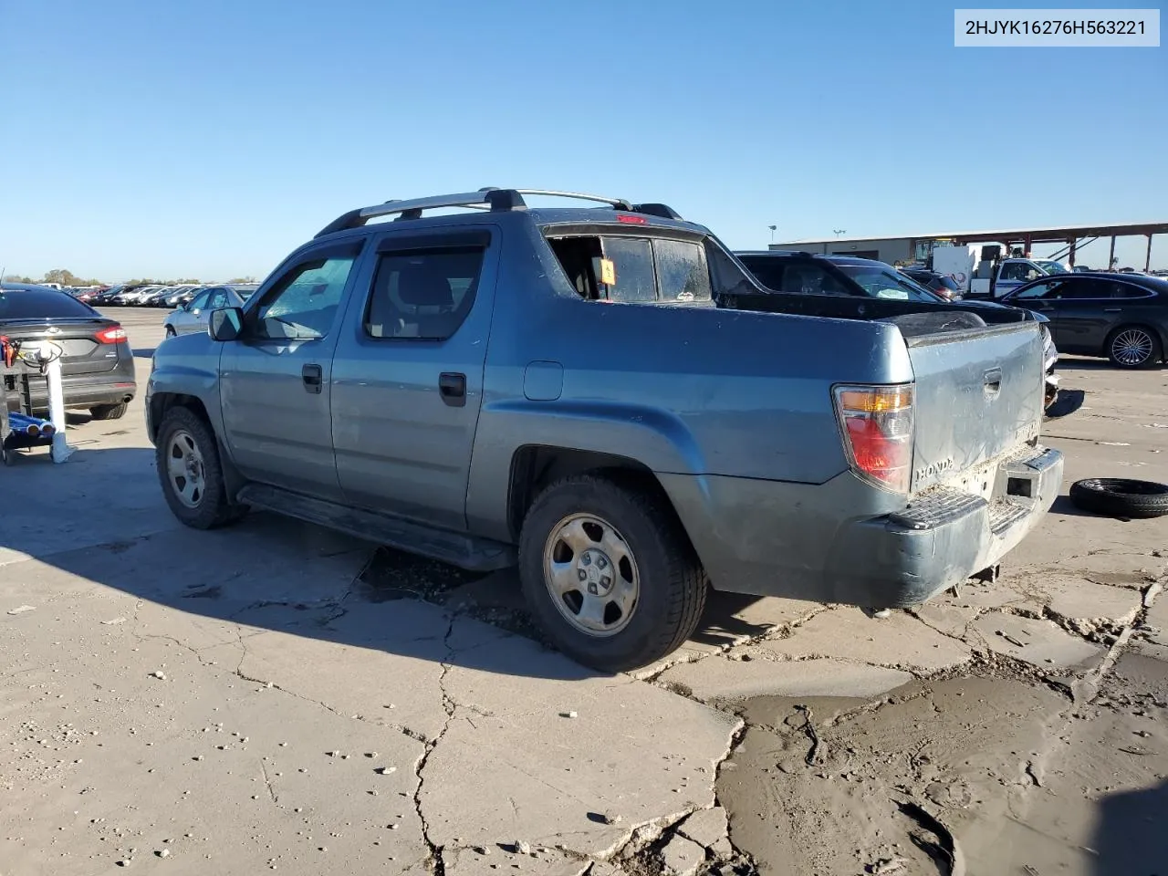 2006 Honda Ridgeline Rt VIN: 2HJYK16276H563221 Lot: 81400574