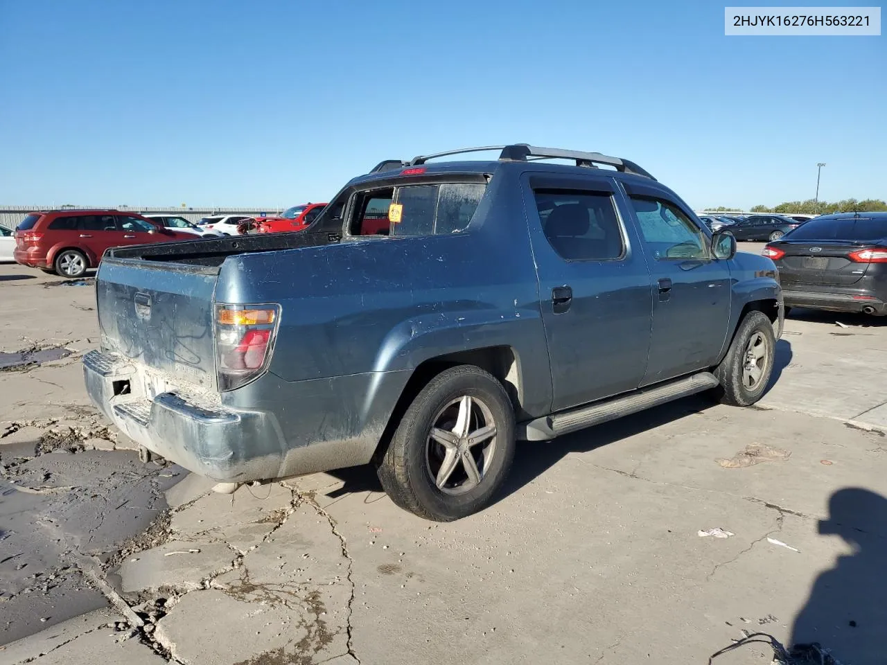 2006 Honda Ridgeline Rt VIN: 2HJYK16276H563221 Lot: 81400574